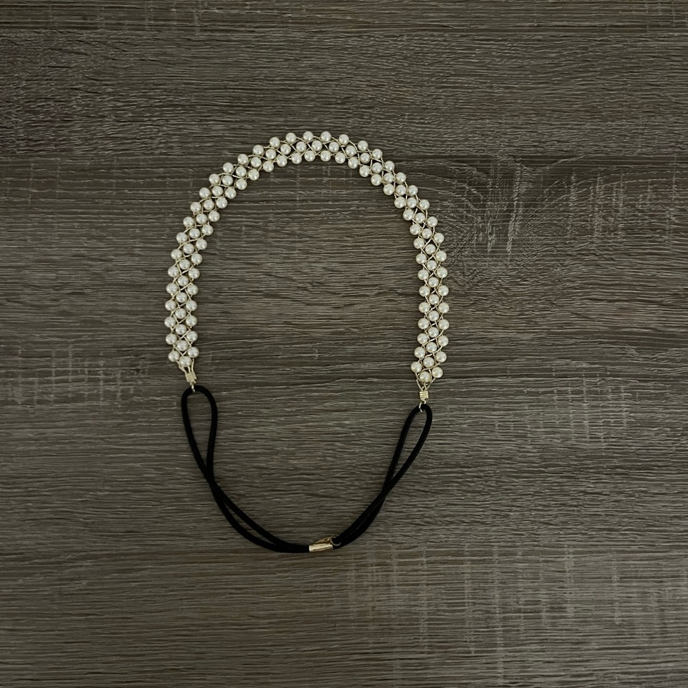 Pearl gold headband